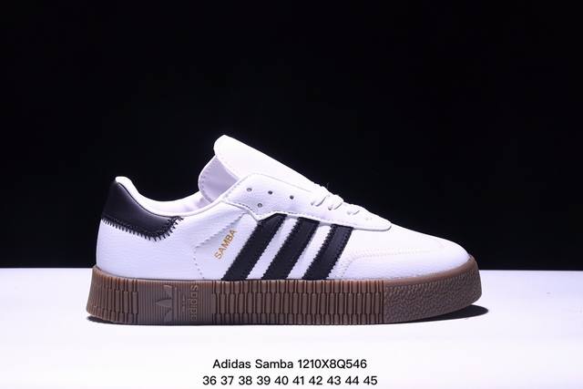 阿迪达斯adidas Originals Samba Rose W桑巴系列松糕百搭经典板鞋 Xm1210Q546