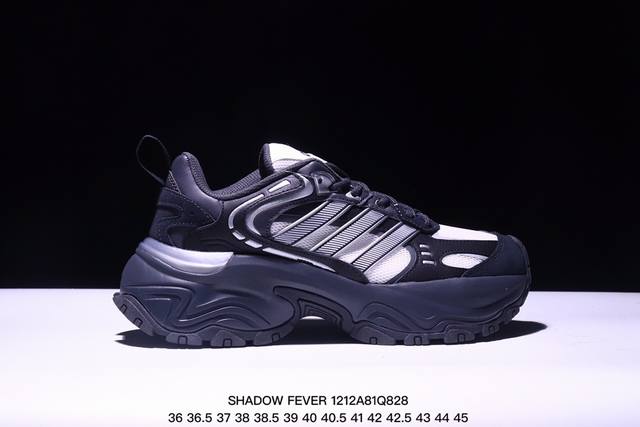 公司级adidas Shadow Fever 复古单品 公司级adidas Shadow Fever 复古跑鞋简约舒适防滑耐磨低帮 休闲跑步鞋 男女同款 货号：