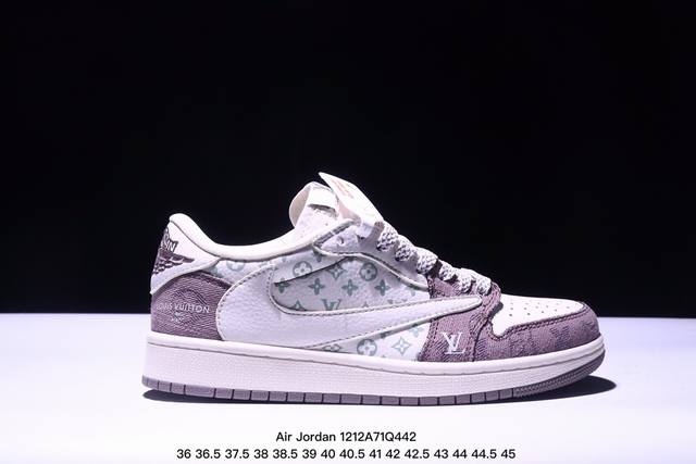 海外爆款限量发售！公司级 Travis Scott X Fragment Design X Jordan Air Jordan 1 Low Og Sp Lv联名