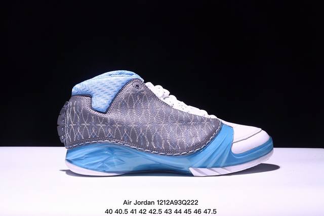 Jordan Air Jordan 23 Titanium 舒适百搭中帮复古篮球鞋男款 蓝色 Xm1212Q222