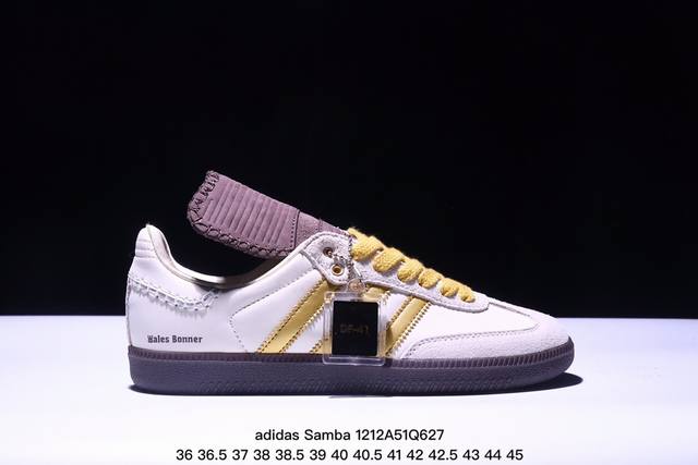 阿迪达斯wales Bonner X Adidas Originals Samba Pony Tonal 德训防滑耐磨 低帮 板鞋 Xm1212Q627