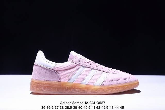 阿迪达斯三叶草adidas Originals Samba Vegan Og”Spd“桑巴舞系列绅士德训足球风百搭低帮休闲运动板鞋 Xm1212Q627