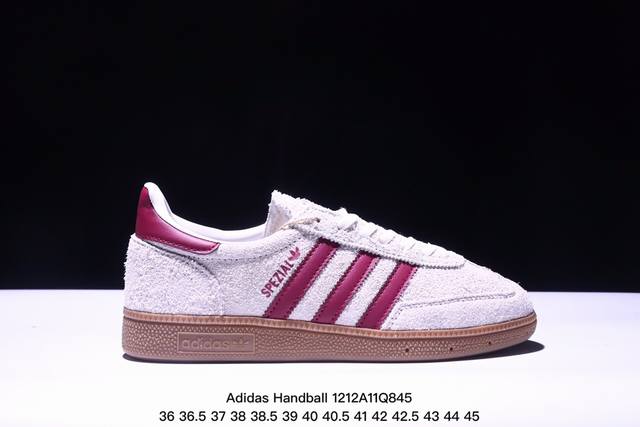 Adidas Handball Spezial 复古单品 阿迪达斯经典款复古休闲板鞋 #原厂原档案开发出品 皮料切割干净无任何毛边 鞋型细节完美 超高清洁度 货