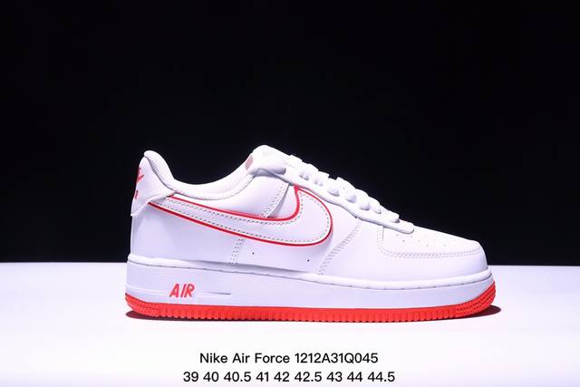 耐克nike Air Force 1 Low 空军一号低帮百搭休闲运动板鞋。柔软、弹性十足的缓震性能和出色的中底设计，横跨复古与现代的外型结合，造就出风靡全球三