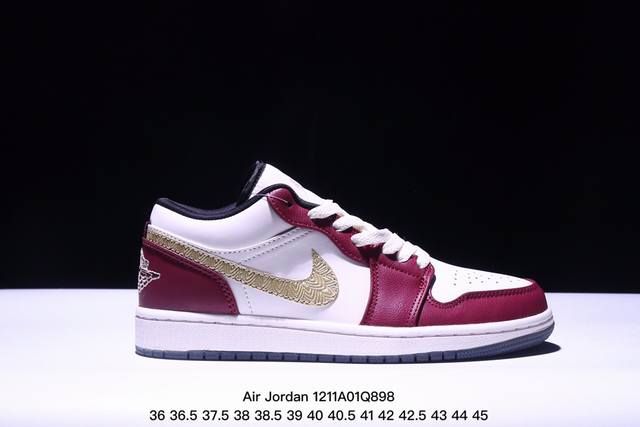 真标nike Air Jordan 1 Low Aj1乔1低帮休闲板鞋 同步官方配色 官方货号:Dc0774-105 Xm1211Q898