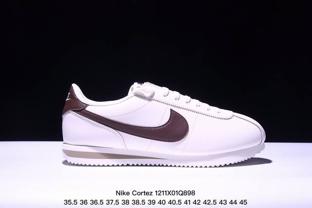 公司级nike Classic Cortez 耐克经典轻便舒适男子阿甘鞋休闲跑步鞋运动鞋 纯粹而执着的精神 使得cortez种在了一代人的心里 无论是否喜欢它复