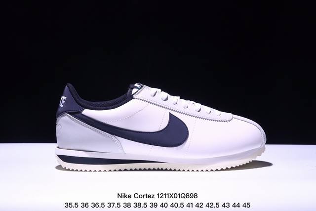 公司级nike Classic Cortez 耐克经典轻便舒适男子阿甘鞋休闲跑步鞋运动鞋 纯粹而执着的精神 使得cortez种在了一代人的心里 无论是否喜欢它复