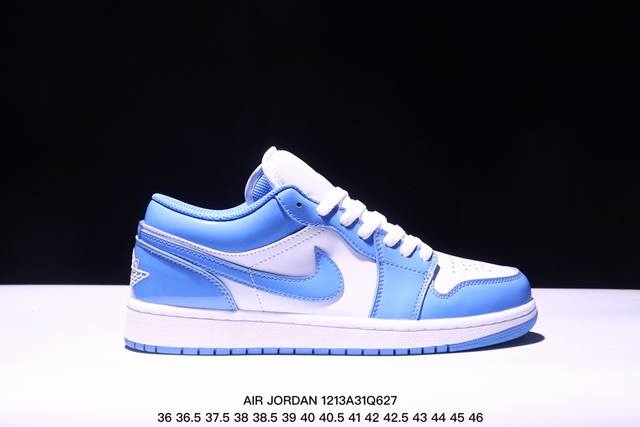 乔丹一代 Air Jordan 1 乔1 低帮aj1系列 运动鞋复古休闲篮球鞋 提高了与足部的贴合度，给人不一样的穿着体验。鞋底的平稳支撑，让你在运动中随意冲刺