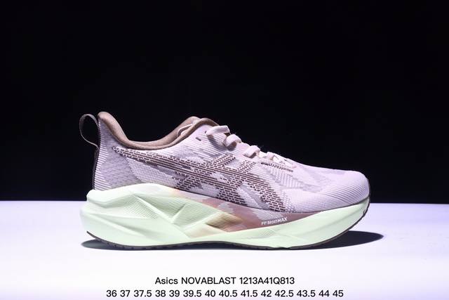 公司级asics Novablast 5 Le轻量跑鞋 低帮轻量透气缓震休闲运动跑步鞋 Novablast 5 鞋款秉承 Asics 设计理念 尊重日本的“改善