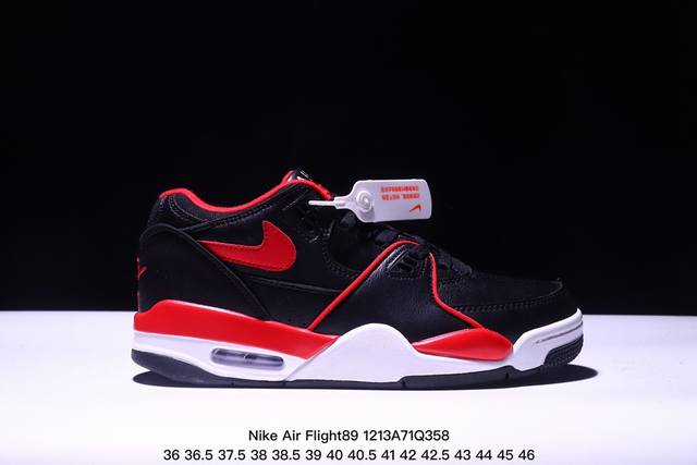 公司级耐克nike Air Flight 89男子运动鞋 Aj4兄弟款 缓震篮球鞋 重塑80年代后期非凡篮球战靴的经典风范 利落皮革结构搭载卓越缓震系统 重现传