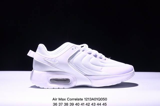 耐克air Max Correlate 男女子气垫缓震耐磨运动鞋时尚潮流休闲透气跑步鞋 选用网眼鞋面，脚感舒适透气。鞋舌、鞋侧及后跟处饰有品牌标识，简约大气又时