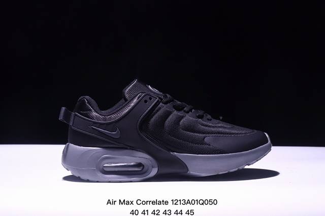 耐克air Max Correlate 男女子气垫缓震耐磨运动鞋时尚潮流休闲透气跑步鞋 选用网眼鞋面，脚感舒适透气。鞋舌、鞋侧及后跟处饰有品牌标识，简约大气又时