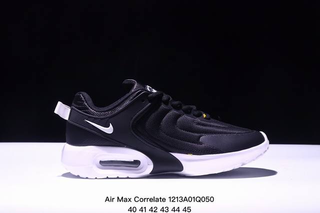 耐克air Max Correlate 男女子气垫缓震耐磨运动鞋时尚潮流休闲透气跑步鞋 选用网眼鞋面，脚感舒适透气。鞋舌、鞋侧及后跟处饰有品牌标识，简约大气又时