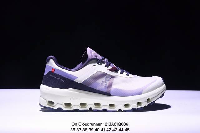 公司级on Cloudrunner 2昂跑 户外街头机能风新兴品牌轻便中帮跑步鞋 首发实拍鞋款以网球为灵感的运动休闲鞋，大胆的复古外观与革新科技融合，助力运动生