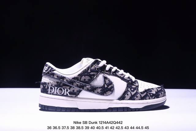 海外爆款限量发售！公司级 Nike Sb Dunk Low“斯图西x古驰三方系列 不规则黑勾” 周年高端定制 低帮休闲板鞋 定制鞋盒 大厂纯原品质出货 超高清洁