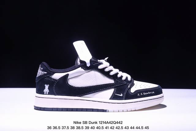 海外爆款限量发售！公司级 Nike Sb Dunk Low“斯图西x古驰三方系列 不规则黑勾” 周年高端定制 低帮休闲板鞋 定制鞋盒 大厂纯原品质出货 超高清洁