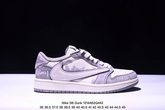 海外爆款限量发售！公司级 Nike Sb Dunk Low“ 斯图西联名 黑灰猪八英文” 周年高端定制 低帮休闲板鞋 定制鞋盒 大厂纯原品质出货 超高清洁度 皮