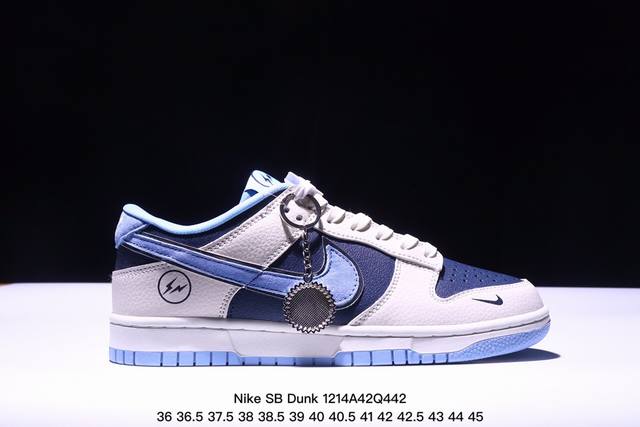 Nike Sb Dunk Low “闪电联名 米蓝蓝勾” 周年高端定制 低帮休闲板鞋 定制鞋盒 大厂纯原品质出货 超高清洁度 皮料切割干净无任何毛边 细节完美