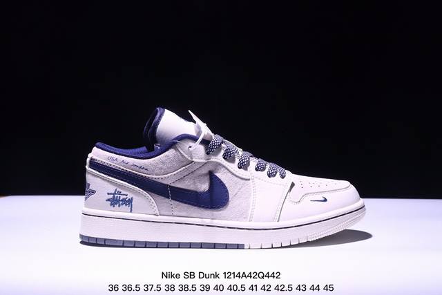 Nike Sb Dunk Low “闪电联名 米蓝蓝勾” 周年高端定制 低帮休闲板鞋 定制鞋盒 大厂纯原品质出货 超高清洁度 皮料切割干净无任何毛边 细节完美