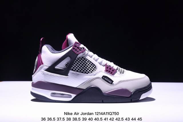 原盒特价耐克 Nike Air Jordan 4 Retro Og迈克尔 乔丹aj4代乔4 中帮复古休闲运动文化篮球鞋。秉承轻量化的速度型篮球鞋设计思想完成设计