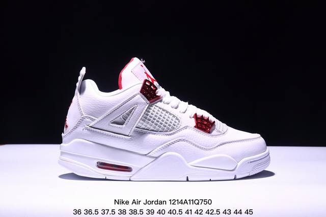 原盒特价耐克 Nike Air Jordan 4 Retro Og迈克尔 乔丹aj4代乔4 中帮复古休闲运动文化篮球鞋。秉承轻量化的速度型篮球鞋设计思想完成设计