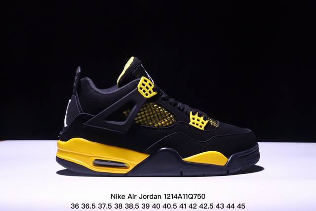 原盒特价耐克 Nike Air Jordan 4 Retro Og迈克尔 乔丹aj4代乔4 中帮复古休闲运动文化篮球鞋。秉承轻量化的速度型篮球鞋设计思想完成设计