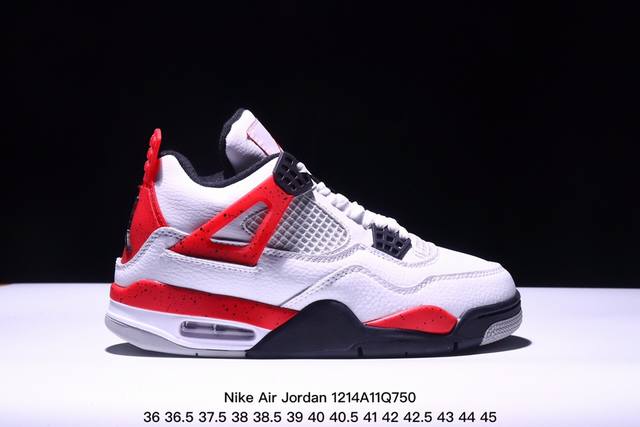 原盒特价耐克 Nike Air Jordan 4 Retro Og迈克尔 乔丹aj4代乔4 中帮复古休闲运动文化篮球鞋。秉承轻量化的速度型篮球鞋设计思想完成设计