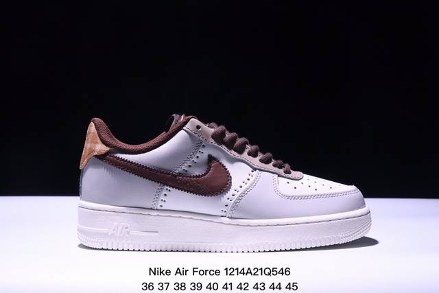 耐克nike Air Force 1 Low 美拉德配色 空军一号低帮气垫运动休闲板鞋 货号：Fv3702 121 码数：36 37 38 39 40 41 4