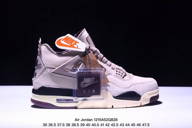 耐克 Nike Air Jordan 4 Retro Og迈克尔 乔丹aj4代乔4 中帮复古休闲运动文化篮球鞋。秉承轻量化的速度型篮球鞋设计思想完成设计，降低重