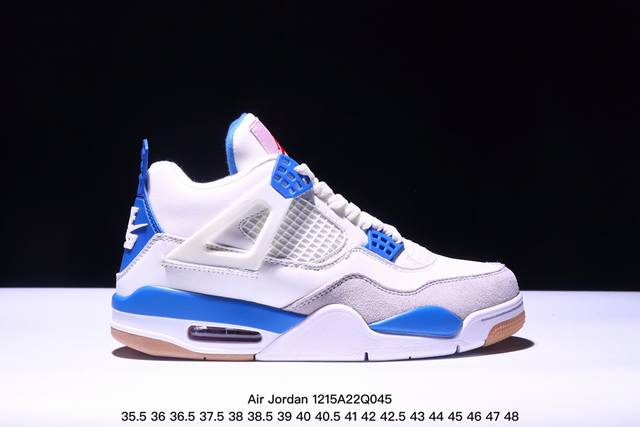 公司级头层皮air Jordan Aj4 Retro 纯原配色 大厂出品 原厂独立模具开发 纯正4代正确鞋型 原厂定制头层压纹皮料 原厂鞋楦打造市面最高工艺 内