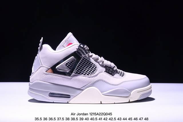 公司级头层皮air Jordan Aj4 Retro 纯原配色 大厂出品 原厂独立模具开发 纯正4代正确鞋型 原厂定制头层压纹皮料 原厂鞋楦打造市面最高工艺 内