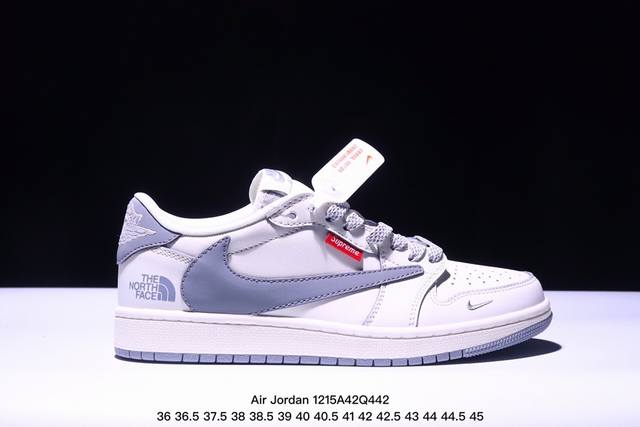 海外爆款限量发售！公司级 Travis Scott X Fragment Design X Jordan Air Jordan 1 Low Og Sp “古驰联