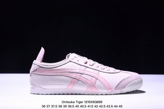 公司级onitsuka Tiger鬼冢虎 Mexico 66 Slip-On 一脚蹬低帮夏季透气运动休闲鞋 货号:1183B782-001 尺码:36 37 3