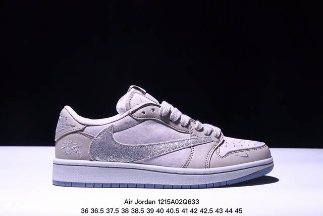 公司级aj1倒勾travis Scott X Air Jordan 1 ” Reverse Mocha “ Aj1乔1 Ts 闪电 联名倒钩 低帮文化篮球鞋 完