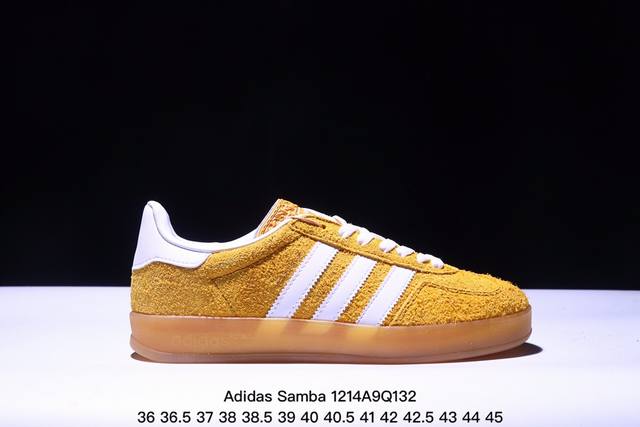 公司级阿迪达斯三叶草adidas Originals Samba Og 桑巴舞系列绅士德训足球风百搭低帮休闲运动板鞋 Xm1214Q132