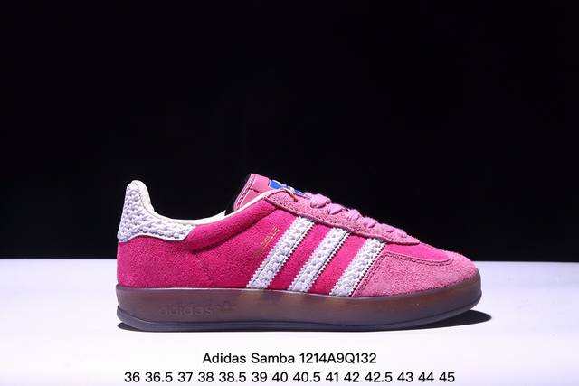 公司级阿迪达斯三叶草adidas Originals Samba Og 桑巴舞系列绅士德训足球风百搭低帮休闲运动板鞋 Xm1214Q132