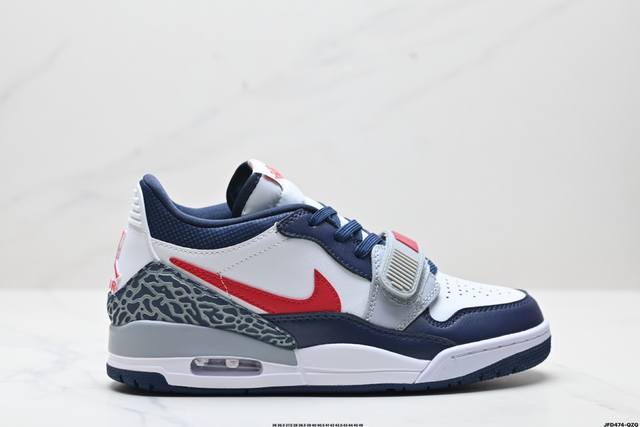 公司级三合一最强合体，多种新配色回归耐克nike Air Jordan Legacy 312 Low”White Grey Fog Blue Red“乔丹最强三