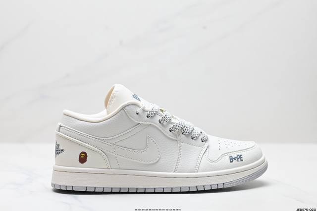 公司级nike Air Jordan 1 Low Aj1乔1低帮休闲板鞋 同步官方配色 原档冲孔鞋头 四线拉帮 鞋舌高弹海绵填充 官方货号:Wg8850-002