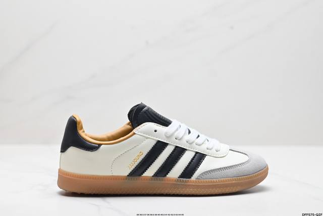 真标阿迪达斯三叶草adidas Originals Samba 桑巴舞系列绅士德训足球风百搭低帮休闲运动板鞋 货号:Ie0169 尺码:36 36.5 37 3