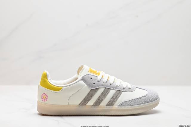 真标阿迪达斯三叶草adidas Originals Samba 桑巴舞系列绅士德训足球风百搭低帮休闲运动板鞋 货号:Ie0169 尺码:36 36.5 37 3