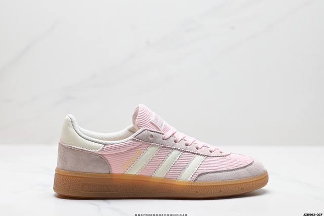 公司级adidas Handball Spezial 官方正确版本 阿迪达斯经典款 复古休闲板鞋 全鞋采用反毛皮制作 牛筋耐磨大底 承载青春情怀的板鞋 经典三条