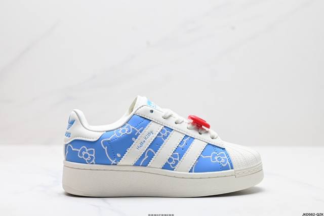 公司级adidas Originals Superstar Xlg 贝壳头厚底休闲板鞋 #23官方新款 专柜同步配色 原鞋开发 版型正确 原底原料 全鞋采用原厂