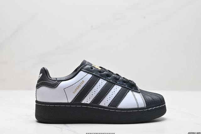 公司级adidas Originals Superstar Xlg 贝壳头厚底休闲板鞋 #23官方新款 专柜同步配色 原鞋开发 版型正确 原底原料 全鞋采用原厂