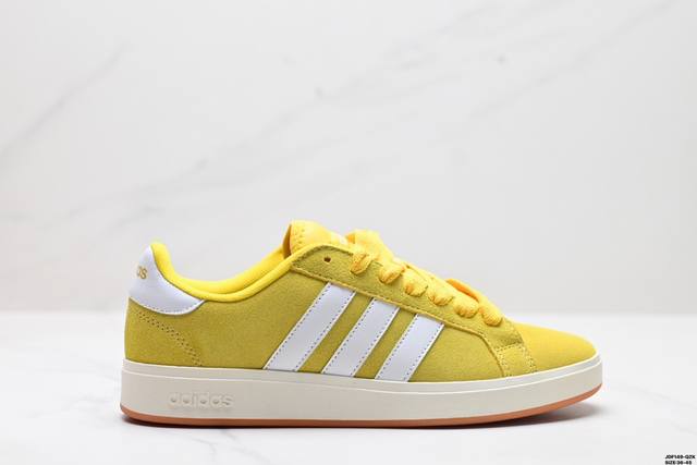 真标adidas Grand Courtbeat Base 00S 休闲 耐磨 低帮 板鞋 货号:Ih6187 尺码:36 36.5 37 38 38.5 39