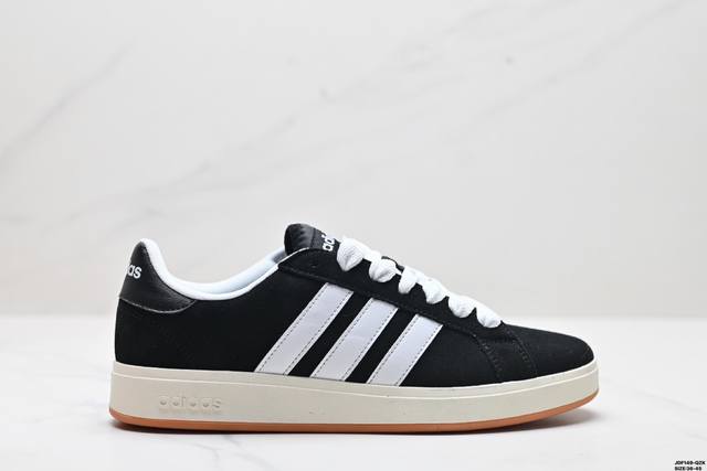 真标adidas Grand Courtbeat Base 00S 休闲 耐磨 低帮 板鞋 货号:Ih6187 尺码:36 36.5 37 38 38.5 39