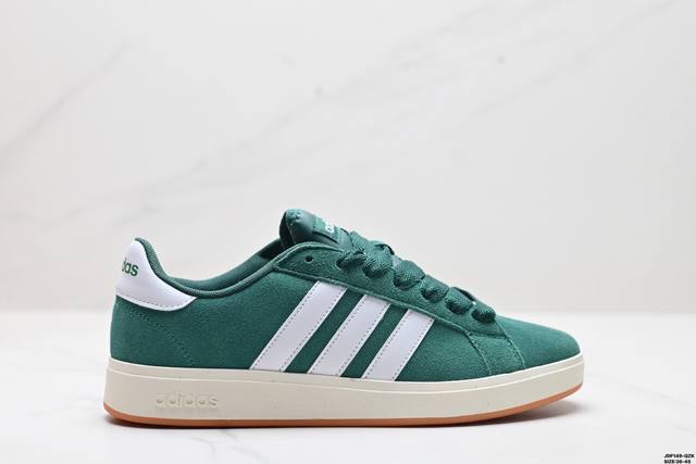 真标adidas Grand Courtbeat Base 00S 休闲 耐磨 低帮 板鞋 货号:Ih6187 尺码:36 36.5 37 38 38.5 39