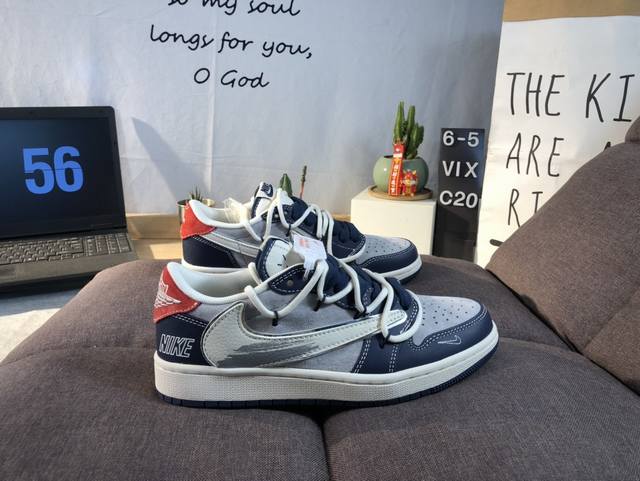 公司级 Travis Scott X Fragment Design X Jordan Air Jordan 1 Low Og Sp “涂鸦抽绳” 多方联名合作