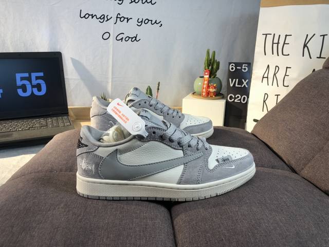 公司级 Travis Scott X Fragment Design X Jordan Air Jordan 1 Low Og Sp “涂鸦抽绳” 多方联名合作