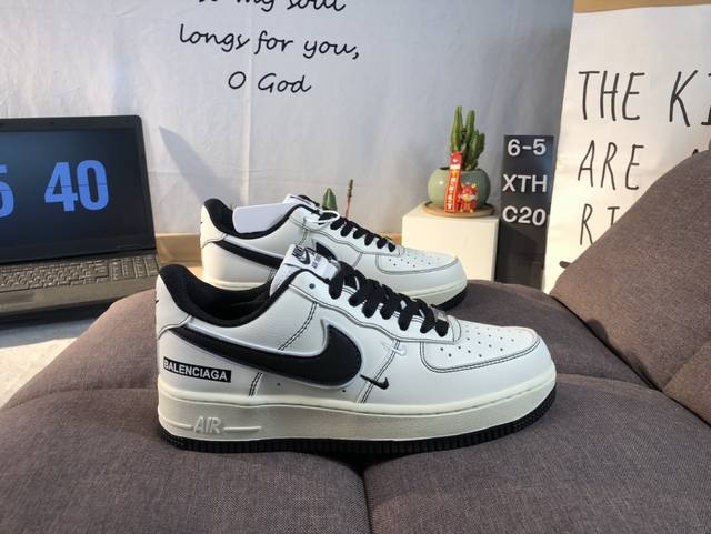 公司级nike Air Force 1‘07 原楦头原纸板 打造纯正低帮空军版型 专注外贸渠道 全掌内置蜂窝气垫 原盒配件 原厂中底钢印、拉帮完美 货号:Hf1