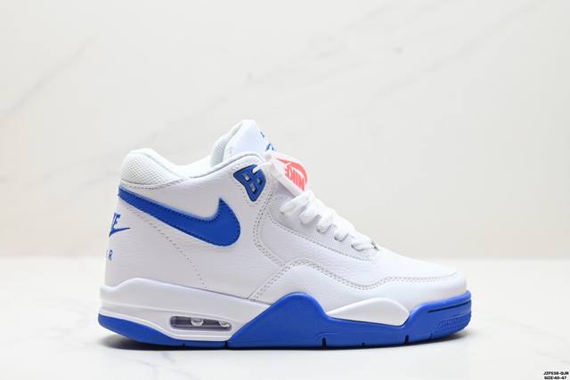 真标nike Flight Legacy 皮革 经典复古风格 减震防滑耐磨中帮 复古篮球鞋 货号:Bq4212-101 尺码:40-47 Id:Jzf538-Q